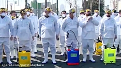 ضدعفونی معابر خیابان ولیعصر (ع...