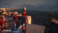 دعوای مرد عنکبوتی با مرد آهنین...