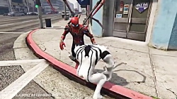 دعوای تیم مرد عنکبوتی با تیم و...