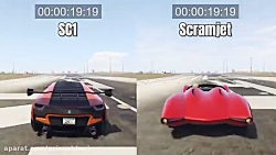 درگ پرسرعت ترین ماشین ها در  GTA 5