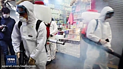 ضدعفونی و گند زدایی خیابان ولی...