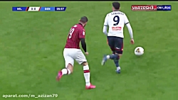 خلاصه بازی آث میلان 1 - جنوا 2