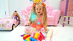 بازی دیانا و روما با بلوک های...