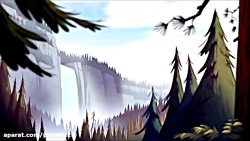 کارتون ابشار جاذبه