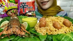 چالش غذا خوری (نودل کره ای خرچ...