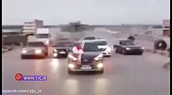 تصادف وحشتناک موتورسوار با کار...