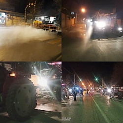 ضد عفونی سطح شهر کلاله در براب...