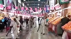ضدعفونی شهر تهران توسط آتش نشا...