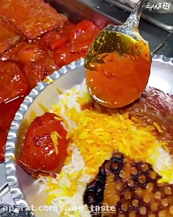 قیمه نثار و مرصع پلو خونگی