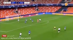 گل سوم والنسیا به آتالانتا (فر...