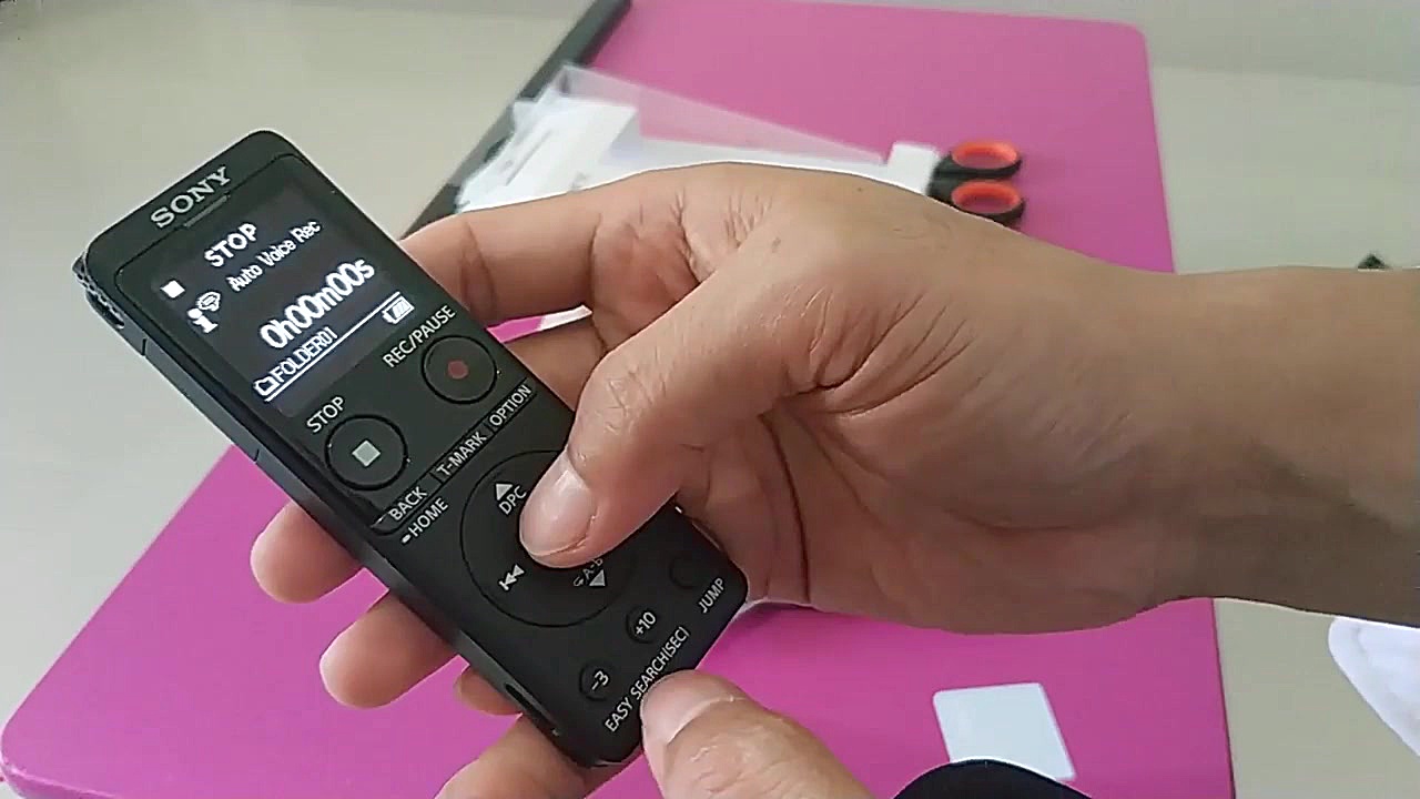 Unboxing Sony Voice Recorder icd ux-570f ماموپلاستی