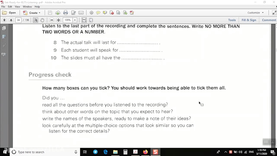 IELTS listening (ILCA Elementa...