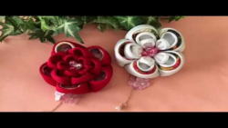 آموزش ساخت گل های زیبای کانزاشی با پارچه/ زبان ژاپنی