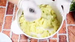 کوکو سیب زمینی پفکی بدون تخم م...