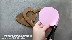 پشت دری زیبا و خلاقانه با مقوا...