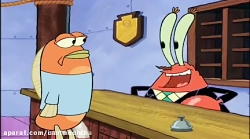 کارتون باب اسفنجی همبرگر خرچنگ...