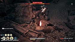 آتشفشان در Assassins Creed Odyssey به همیراه شمشیر آتشی