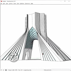 آموزش مدلسازی برج آزادی در پک اسکچاپ AGR