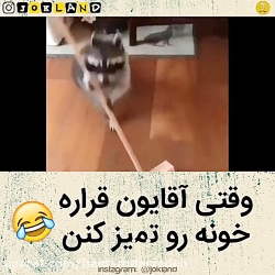 وقتی آقایون نظافت میکنن