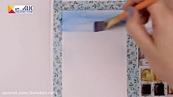 آموزش نقاشی؛ دریا و غروب آن با...