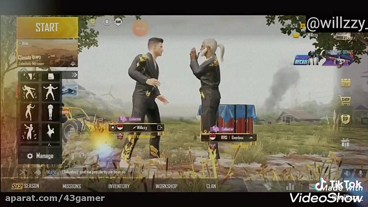 پابجیه دیگه⁦⁦╮(. ❛ ᴗ ❛.)╭⁩دوستان حتما حتما توضیحات رو بخونید زمان34ثانیه