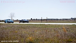 درگ مکلارن 600LT با پورشه 911...