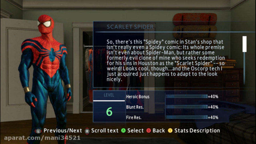 لباس جدید (scarlet spider (classic (بن رایلی)