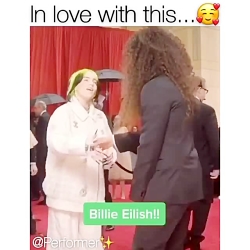 billie eilish in ockar 2020 wo...