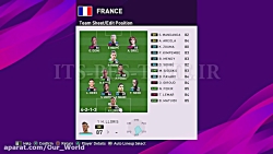بهترین ترکیب تیم ملی فرانسه در PES2020 (سیستم 4/2/1/3)
