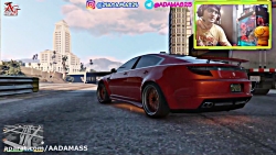 اسپرت کردن خفن ماشین در GTA V...
