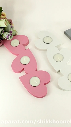 جاشمعی چوبی قلبی