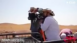 پشت صحنه لحظات سخت فیلمبرداری...