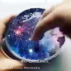 اسلایم کهکشانی..کپی به شرط دنب...