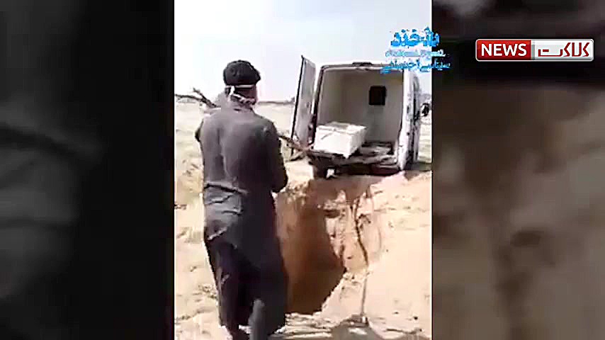 نحوه دفن یک فوتی مبتلا به کرونا در عراق زاویه سازی صورت