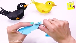 کاردستی کودکانه با کاغذ رنگی