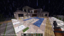 اموزش ساخت یک خانه بسیار زیبا و بزرگ در بازی ماینکرافت