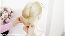 آموزش بافت مو و شینیون عروس ای...