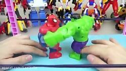 نبرد هالک و مرد عنکبوتی در شهر...