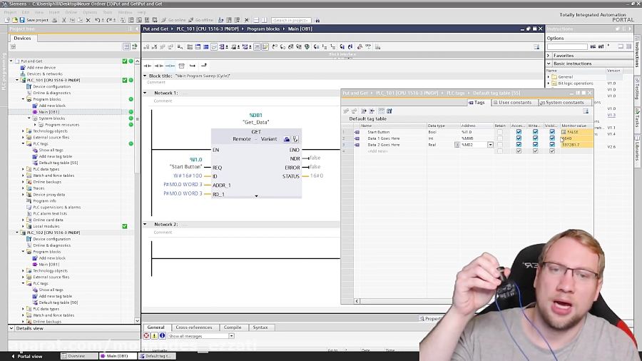 TIA Portal GET_PUT Details