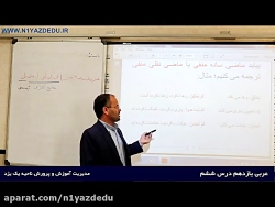 آموزش درس 6 عربی یازدهم - استا...