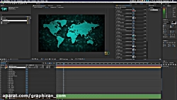 آموزش پروژه افترافکت World Map...