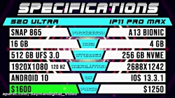 مقایسه سرعت آیفون 11 پرو مکس ب...