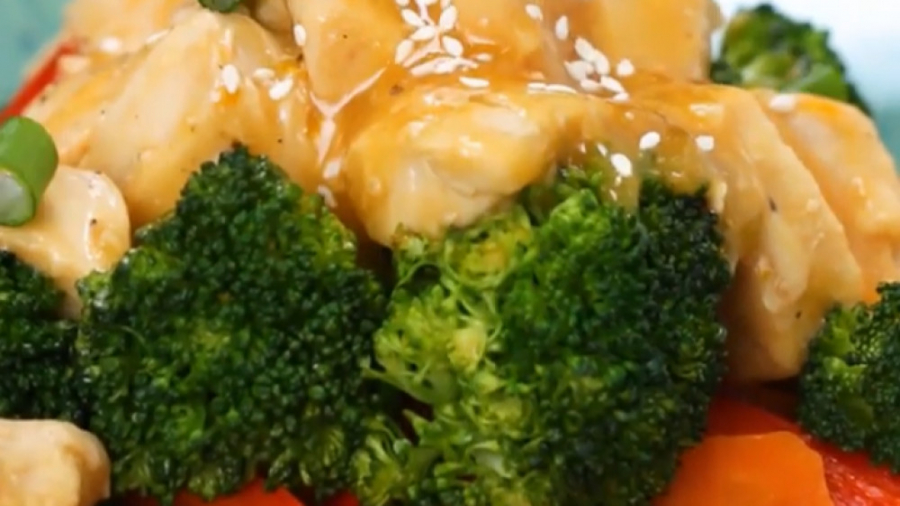 آشپزی سالم - مرغ پرتقالی و سبزیجات - کلینیک لاغری سیبیتا