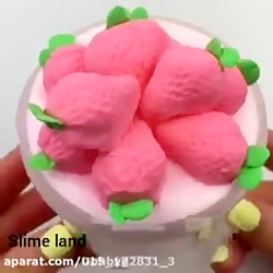 اسلایم توت فرنگی.کپی به شرط دن...