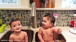 لحظه های خنده دار دوقلوهای کود...