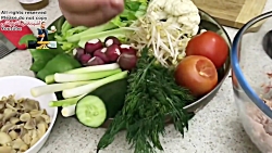 سالاد لاغر کننده و شکم آب کنند...