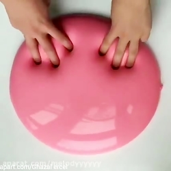 اسلایم خامه ای صورتی