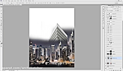 Night building in photoshop tutorial