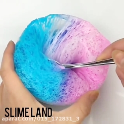 اسلایم پفکی دورنگ صدادار کپی ب...