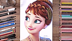 طراحی آنا شخصیت انیمیشن فروزن...